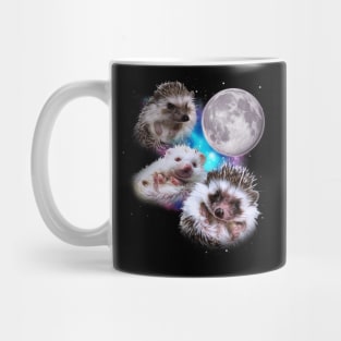 Three Hedgehogs Howl at the Moon Mug